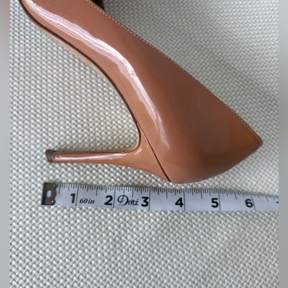 Ann Taylor Pink High Heel Pumps Patent Leather Bow Pointed Toe 7.5 - Picture 2 of 12